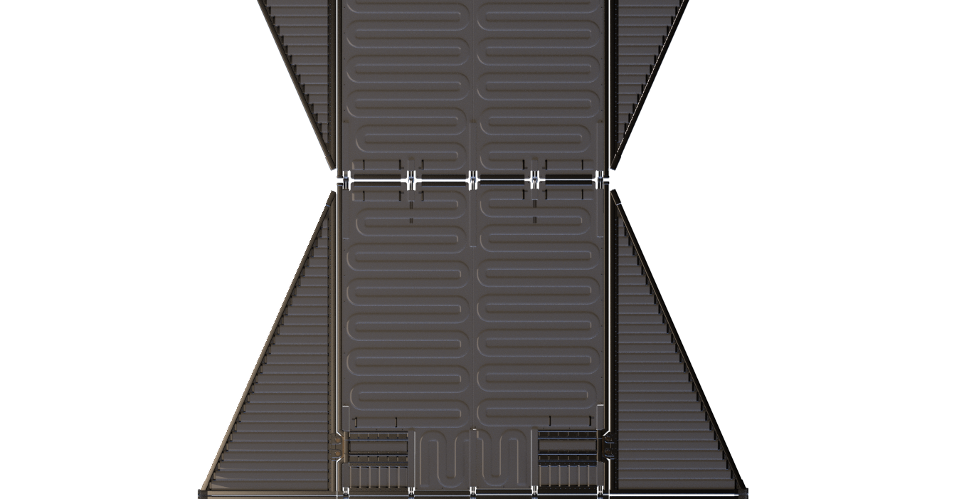 Artist's interpretation of a deployable radiator.